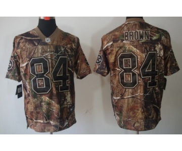 Nike Pittsburgh Steelers #84 Antonio Brown Realtree Camo Elite Jersey