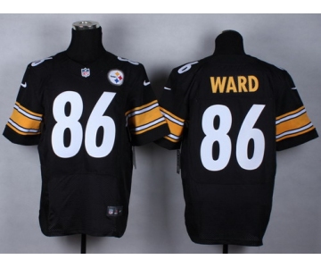 Nike Pittsburgh Steelers #86 Hines Ward Black Elite Jersey