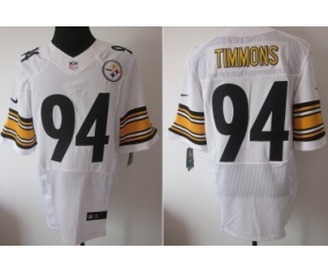 Nike Pittsburgh Steelers #94 Lawrence Timmons White Elite Jersey