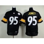 Nike Pittsburgh Steelers #95 Jarvis Jones Black Elite Jersey