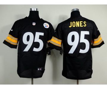 Nike Pittsburgh Steelers #95 Jarvis Jones Black Elite Jersey