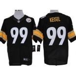 Nike Pittsburgh Steelers #99 Brett Keisel Black Elite Jersey