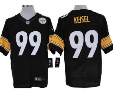 Nike Pittsburgh Steelers #99 Brett Keisel Black Elite Jersey