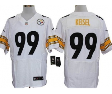 Nike Pittsburgh Steelers #99 Brett Keisel White Elite Jersey