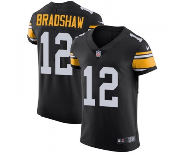 Nike Steelers #12 Terry Bradshaw Black Alternate Men's Stitched NFL Vapor Untouchable Elite Jersey