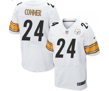 Nike Steelers #24 James Conner White Men's Stitched NFL Elite Jersey