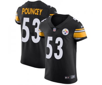 Nike Steelers #53 Maurkice Pouncey Black Men's Stitched NFL Vapor Untouchable Elite Jersey