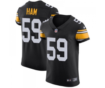 Nike Steelers #59 Jack Ham Black Alternate Men's Stitched NFL Vapor Untouchable Elite Jersey