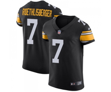 Nike Steelers #7 Ben Roethlisberger Black Alternate Men's Stitched NFL Vapor Untouchable Elite Jersey