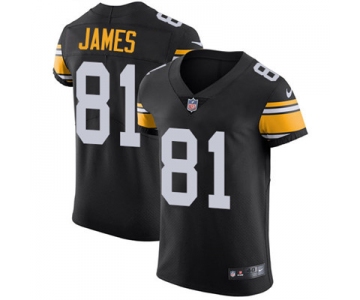 Nike Steelers #81 Jesse James Black Alternate Men's Stitched NFL Vapor Untouchable Elite Jersey