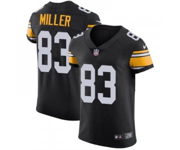 Nike Steelers #83 Heath Miller Black Alternate Men's Stitched NFL Vapor Untouchable Elite Jersey