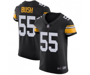 Steelers #55 Devin Bush Black Alternate Men's Stitched Football Vapor Untouchable Elite Jersey