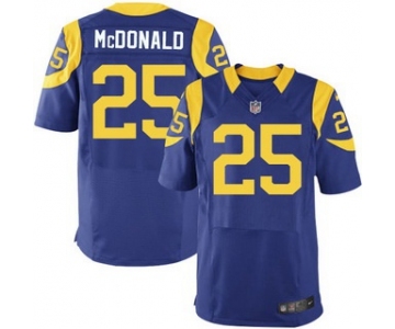 Los Angeles Rams #25 T.J. McDonald Royal Blue Alternate NFL Nike Elite Jersey