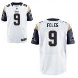 Men's Los Angeles Rams #9 Nick Foles White Road NFL Nike Elite Jersey