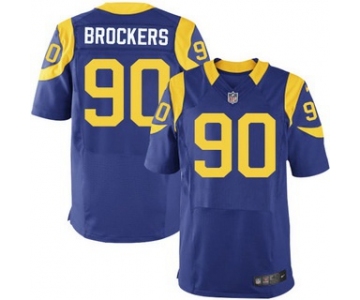 Men's Los Angeles Rams #90 Michael Brockers Royal Blue Alternate NFL Nike Elite Jersey