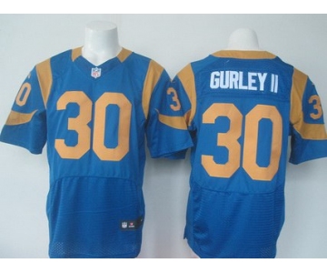 Men's St. Louis Rams #30 Todd Gurley II Royal Blue Alternate NFL Nike Elite Jersey