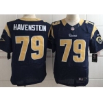 Men's St. Louis Rams #79 Rob Havenstein Nike Navy Blue Elite Jersey