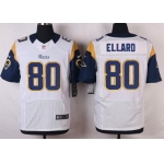 Men's St. Louis Rams #80 Henry Ellard White Retired Player NFL Nike Elite Jersey