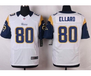 Men's St. Louis Rams #80 Henry Ellard White Retired Player NFL Nike Elite Jersey