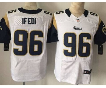 Men's St. Louis Rams #96 Martin Ifedi Nike White Elite Jersey