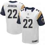 Nike Los Angeles Rams #22 Trumaine Johnson White Men's Stitched NFL Elite Jersey