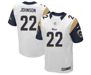 Nike Los Angeles Rams #22 Trumaine Johnson White Men's Stitched NFL Elite Jersey