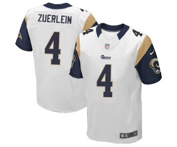 Nike Rams #4 Greg Zuerlein White Men's Stitched NFL Elite Jersey