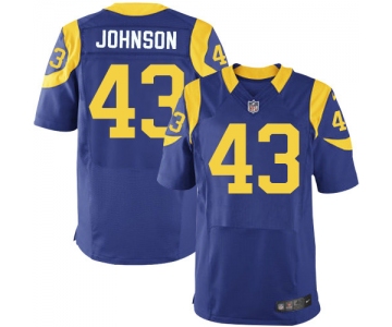 Nike Rams #43 John Johnson Royal Blue Alternate Men's Stitched NFL Elite Jersey