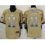 Nike St. Louis Rams #11 Tavon Austin Drift Fashion Gold Elite Jersey