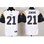 Nike St. Louis Rams #21 Janoris Jenkins White Elite Jersey