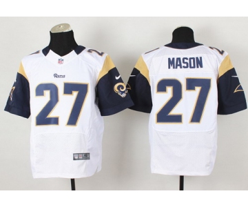 Nike St. Louis Rams #27 Tre Mason White Elite Jersey