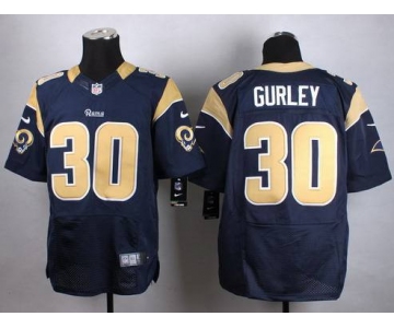 Nike St. Louis Rams #30 Todd Gurley Navy Blue Elite Jersey