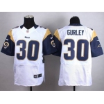 Nike St. Louis Rams #30 Todd Gurley White Elite Jersey