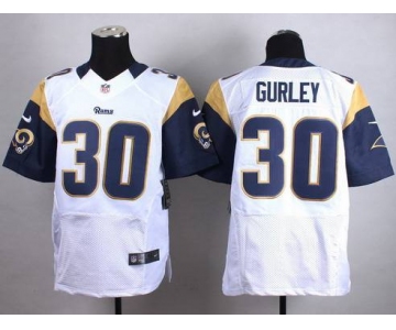 Nike St. Louis Rams #30 Todd Gurley White Elite Jersey