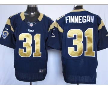 Nike St. Louis Rams #31 Cortland Finnegan Navy Blue Elite Jersey