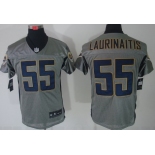 Nike St. Louis Rams #55 James Laurinaitis Gray Shadow Elite Jersey