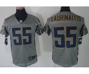 Nike St. Louis Rams #55 James Laurinaitis Gray Shadow Elite Jersey