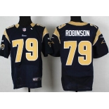 Nike St. Louis Rams #79 Greg Robinson Navy Blue Elite Jersey