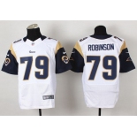 Nike St. Louis Rams #79 Greg Robinson White Elite Jersey