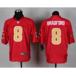 Nike St. Louis Rams #8 Sam Bradford 2014 QB Red Elite Jersey