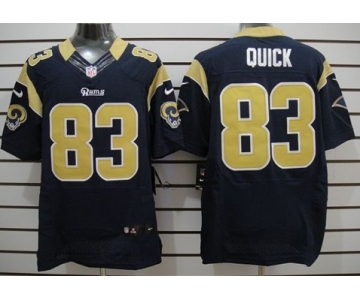 Nike St. Louis Rams #83 Brian Quick Navy Blue Elite Jersey