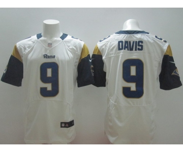 Nike St. Louis Rams #9 Austin Davis White Elite Jersey