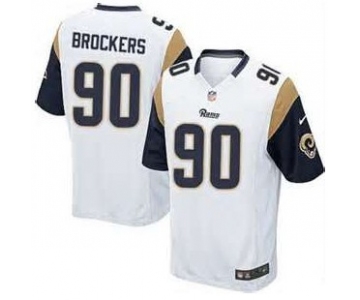 Nike St. Louis Rams #90 Michael Brockers White Elite Jersey