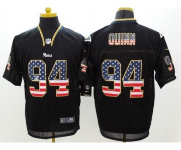 Nike St. Louis Rams #94 Robert Quinn 2014 USA Flag Fashion Black Elite Jersey