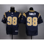 Nike St. Louis Rams #98 Nick Fairley Navy Blue Elite Jersey