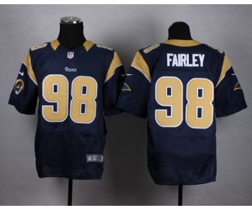 Nike St. Louis Rams #98 Nick Fairley Navy Blue Elite Jersey