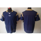 Nike St. Louis Rams Blank Navy Blue Elite Jersey