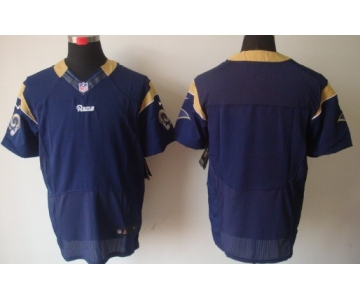 Nike St. Louis Rams Blank Navy Blue Elite Jersey