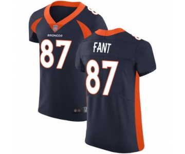 Broncos #87 Noah Fant Navy Blue Alternate Men's Stitched Football Vapor Untouchable Elite Jersey