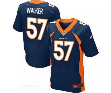 Men's 2017 NFL Draft Denver Broncos #57 DeMarcus Walker Navy Blue Alternate Stitched NFL Nike Elite Jersey